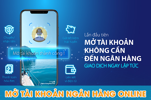 Các ngân hàng mở tài khoản online miễn phí